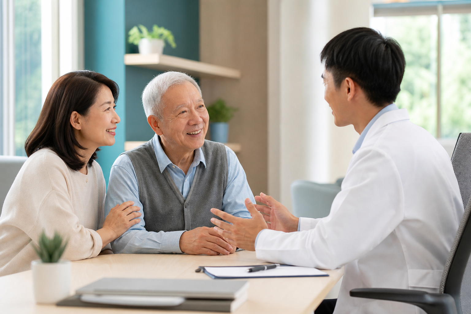 老人醫學與居家醫療情境圖